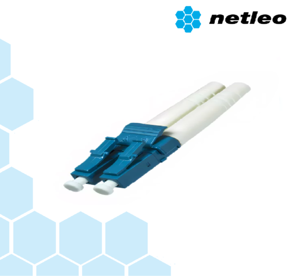 Connettore ottico a resinare LC Duplex, monomodale colore BLU